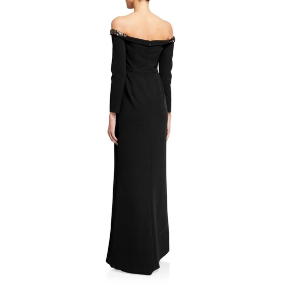Aidan Mattox embellished black gown - Picture 2 of 3